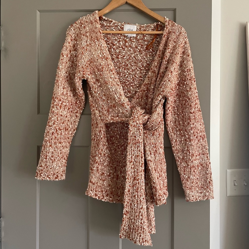 Boutique Wrap Front Sweater. NWOT